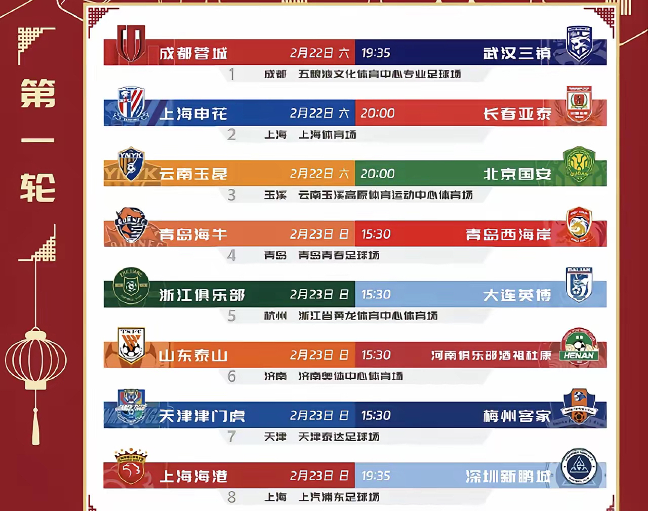 新赛季国内足球联赛敲定赛程，球迷翘首以待的简单介绍